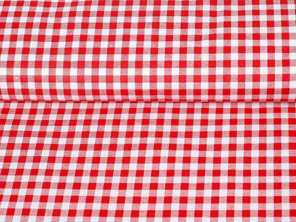 Biante Detské bavlnené posteľné obliečky do postieľky Sandra SA-056 Červeno-biele kocky Do postieľky 90x140 a 40x60 cm