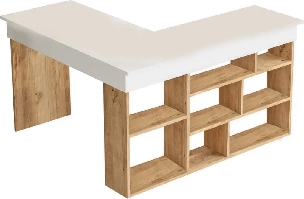 Pracovný stôl Cilo White and Atlantic Pine