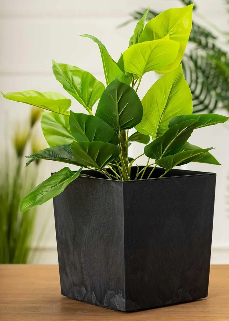 Kvetináč Flore 19x19 cm čierny betón