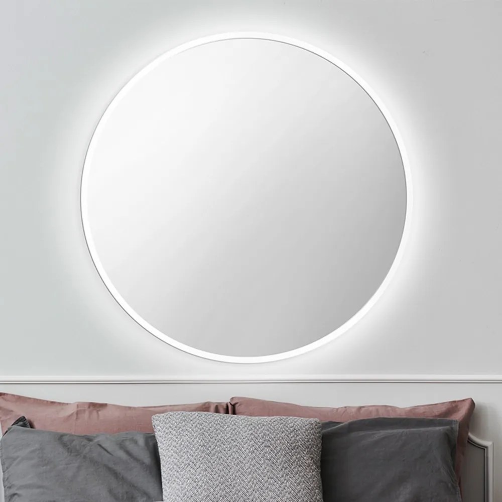 Zrkadlo Nordic White LED Rozmer zrkadla: ø 105 cm