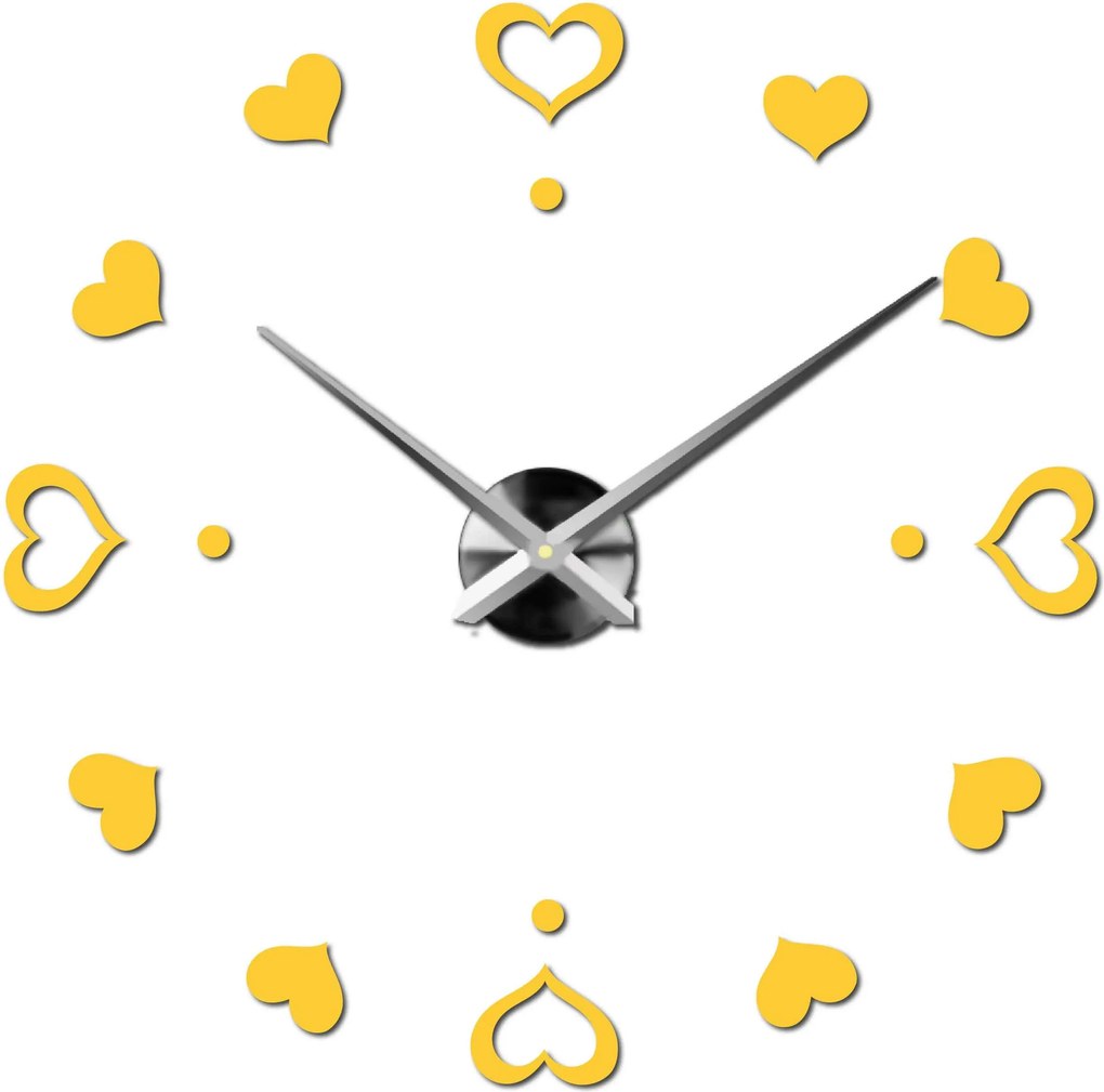 SENTOP | Nástenné hodiny ako obraz moderné hodiny vyrobené z plastu 12S046-S-Wall clock HEU- analógové