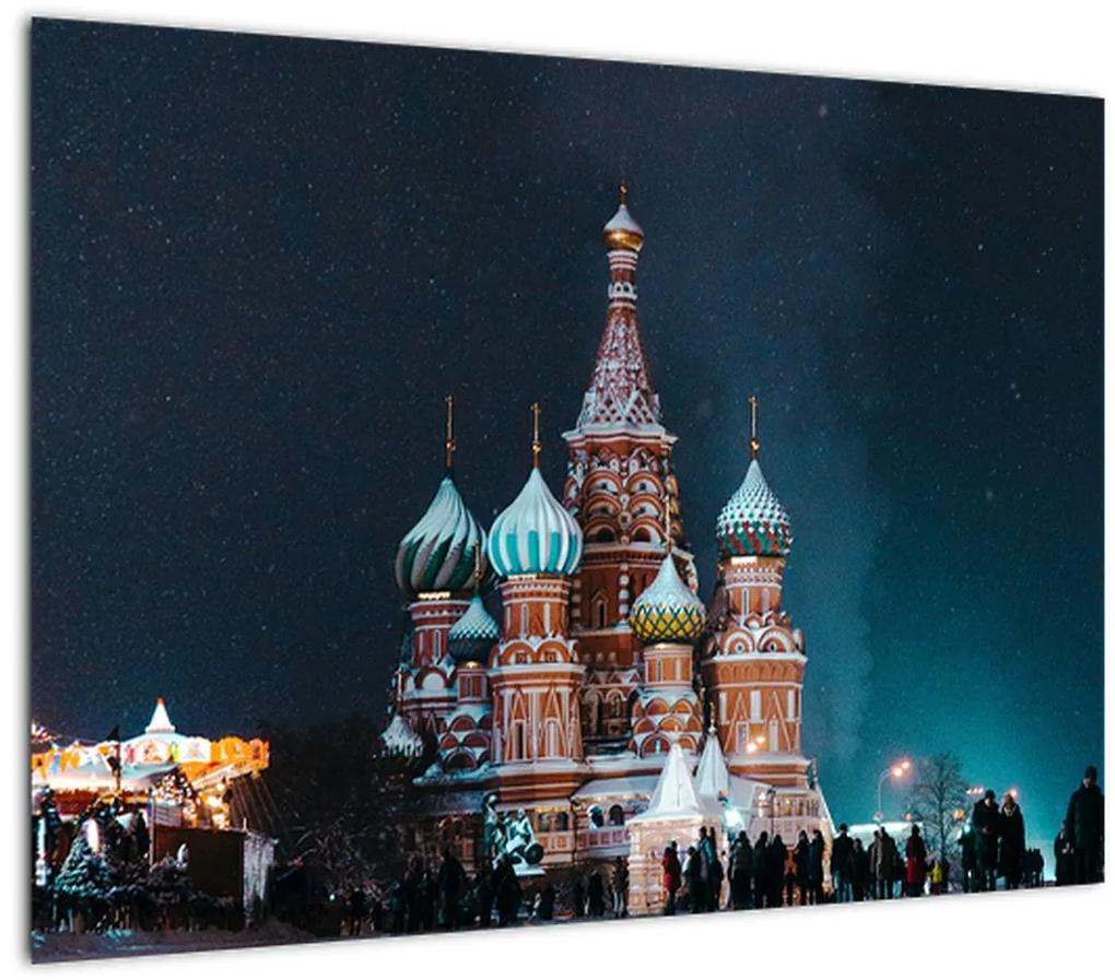 Sklenený obraz stavby v Rusku (70x50 cm)