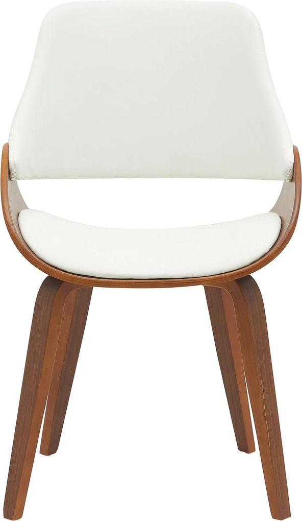 Sada 2 ks jedálenskej stoličky Vangale - orech/biela