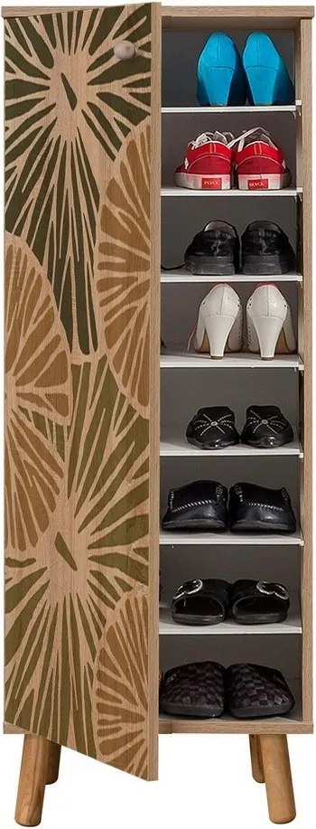 Skrinka na topánky Mega Sonoma Oak Palm