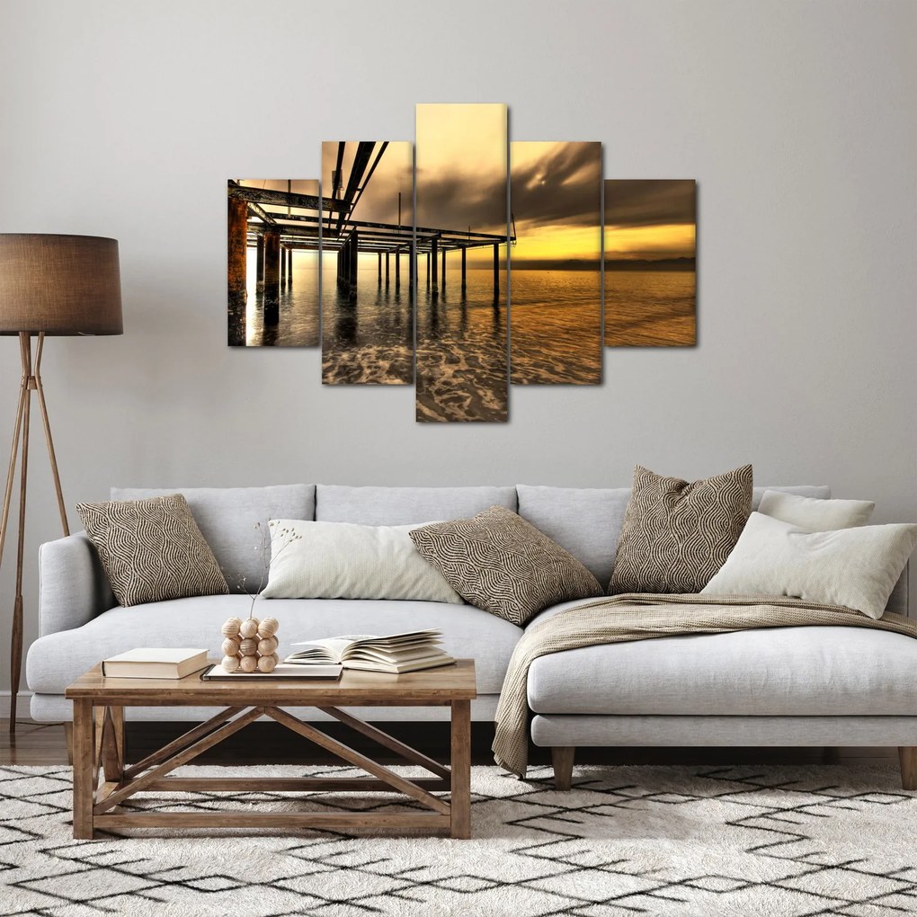 Obraz - Architektúra pri pobreží (150x105 cm)
