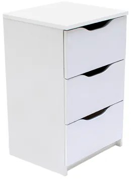 PreHouse KOMODA S TROMI ZÁSUVKAMI AQUA 3S Biela