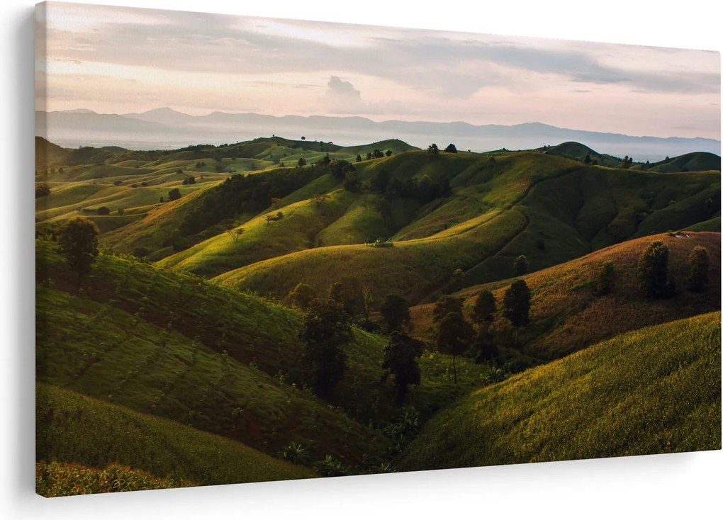 Obraz - Výhľad na thajské kopčeky (90x60 cm)