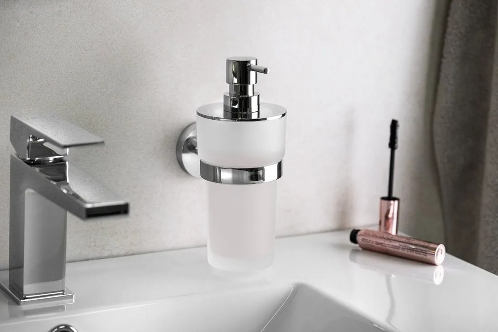 Sapho Sapho, LARISSA pohár, mliečne sklo, čierna/zlatá matná, WS004BG