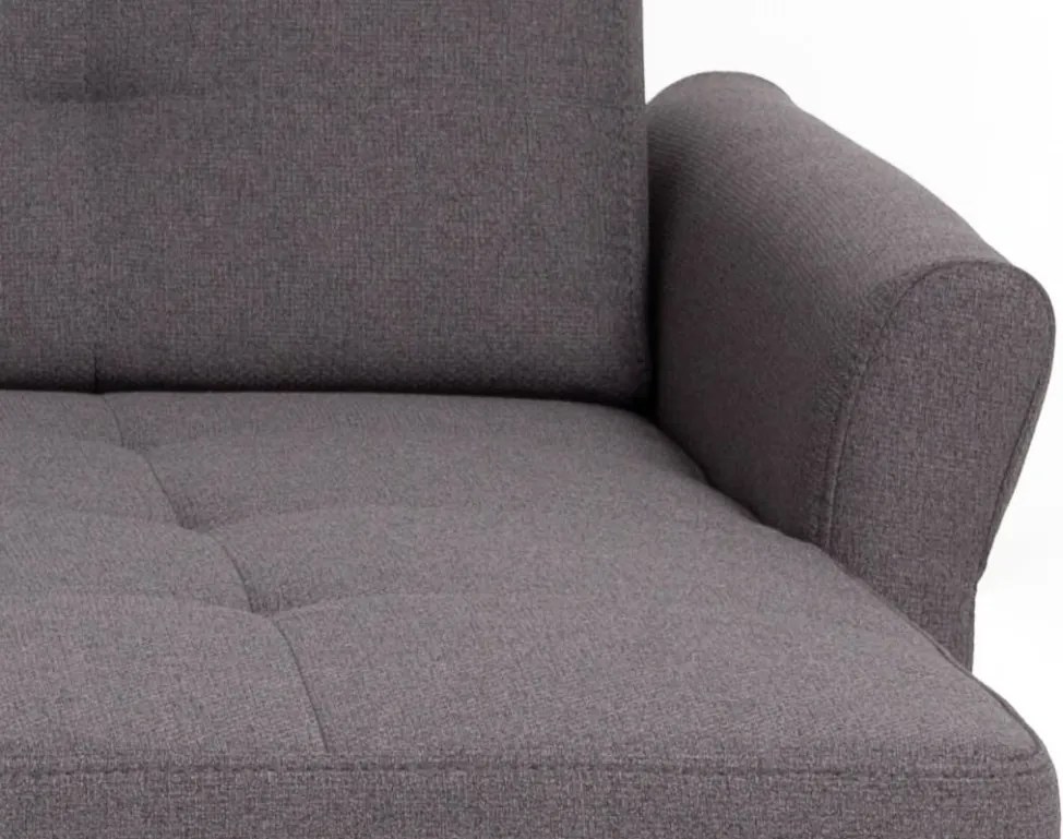 Rohová sedacia súprava Harris, tmavo šedá tkanina, pravý roh