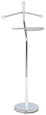 Nemý sluha Autronic 82646 WT, biela/chróm, 118 cm