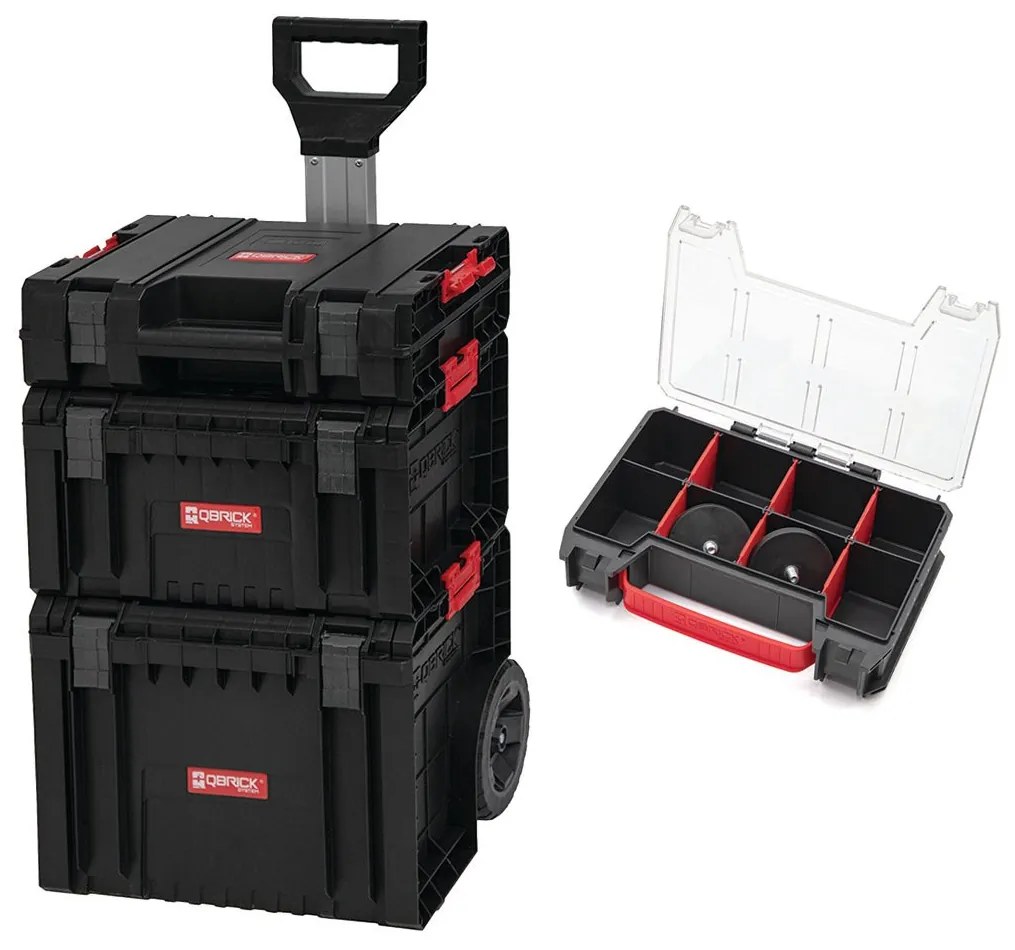 Vozík na náradie Qbrick System PRO Set 7 s magnetickou sadou