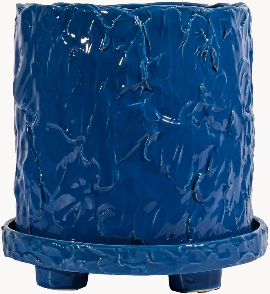 Ručne vyrobený kvetináč Muddy, V 24 cm
