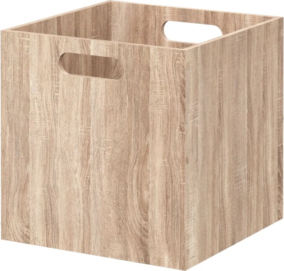 Úložný box Wood, 31x31x31 cm, hnedá
