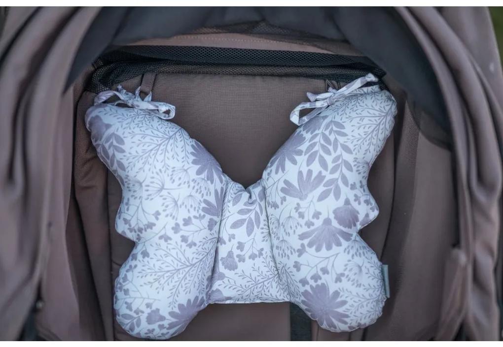 Dojčenský stabilizačný vankúšik v tvare motýlika Vintage, JEŽEK