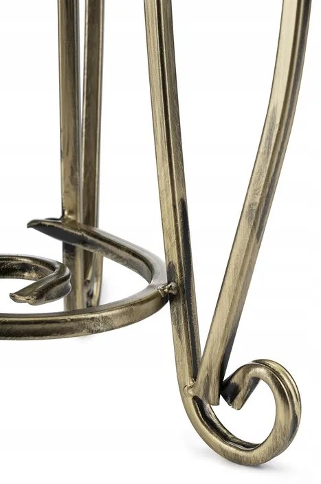 Stojan na kvety ARIEL 37 cm zlatý