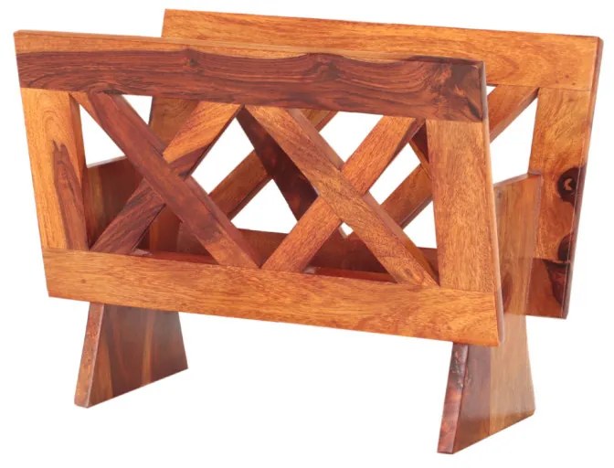 Stojan na noviny Kali 45x35x30 indický masív palisander Natural