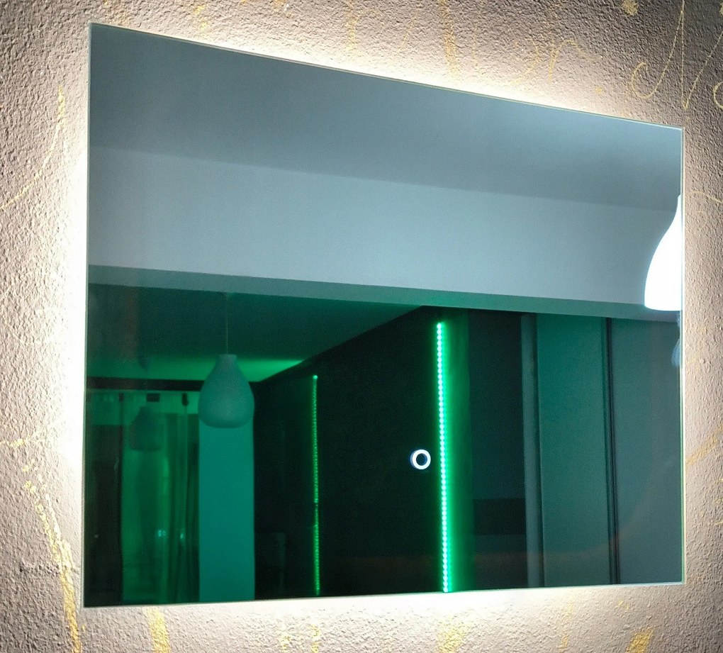 Led zrkadlo 60 x 80 cm na dotyk Kúpeľňa, Hotel, Šatňa, Neutrálna