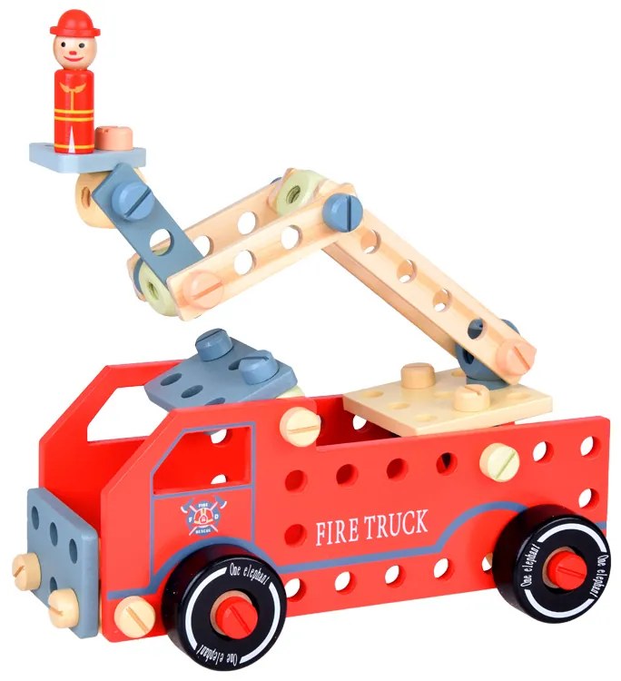 Drevená stavebnica Blocks Build Auto Towers 129 ks Jokomisiada ZA5381