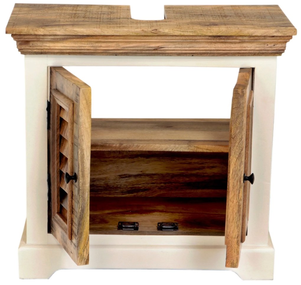furniture-nabytek.cz - Kúpeľňová skrinka pod umývadlo 65x60x35 z dreva mango
