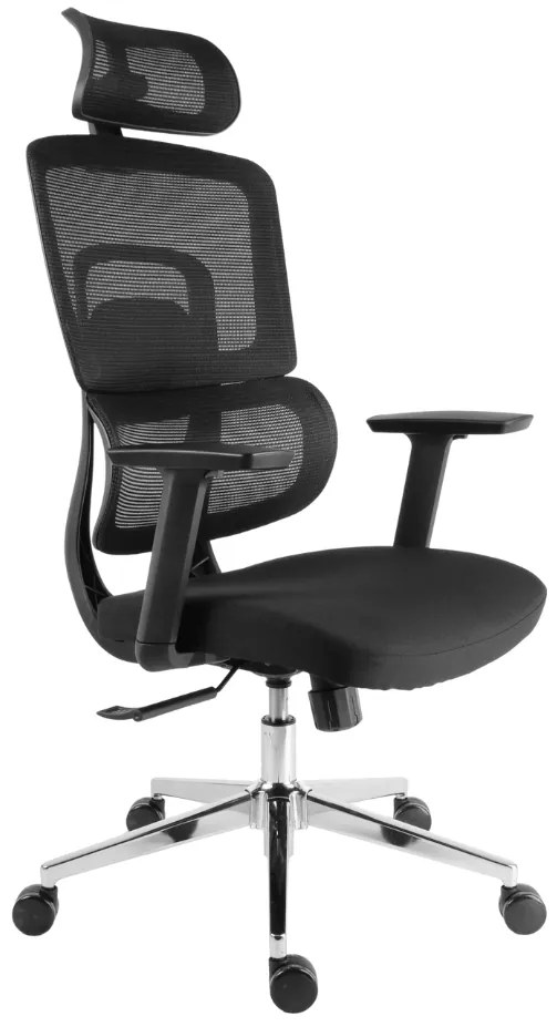 Kancelárska ergonomická stolička Neoseat GARY — čierna, nosnosť 150 kg
