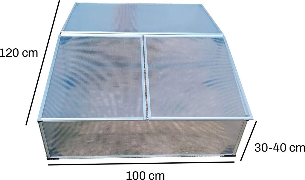 Dvojité parenisko BestBerg BBGH-120CF / 100 x 120 x 40 cm / strieborná
