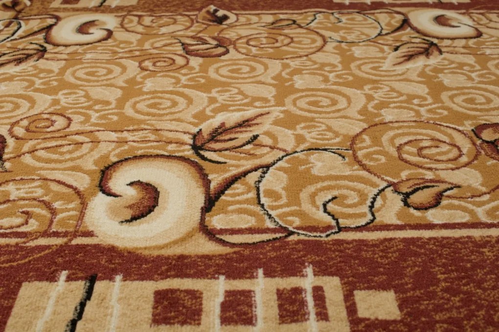 TA Koberec E952A HNEDÝ ATLAS PP Rozmer: 130x190 cm