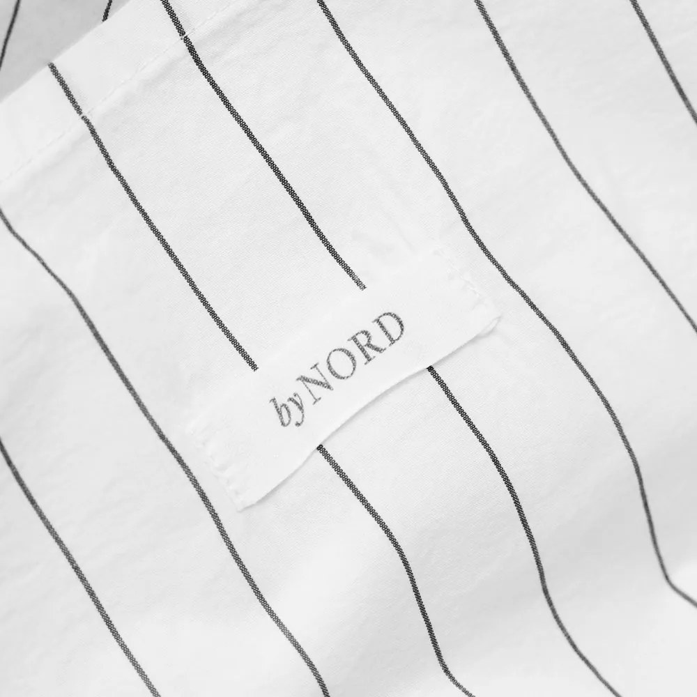 By Nord BIO bavlnené obliečky DAGNY 200x140/63x60cm biele s čiernym prúžkom