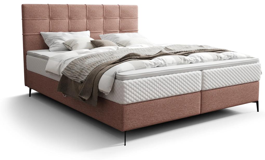 Jednolôžková posteľ 120 cm Infernus Bonell (lososová) (s roštom, s úl. priestorom). Vlastná spoľahlivá doprava až k Vám domov. 1082287