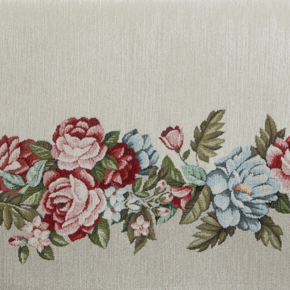 EUROFIRANY GOBELÍNOVÝ OBRUS NATUR 140X180 CM KVETY