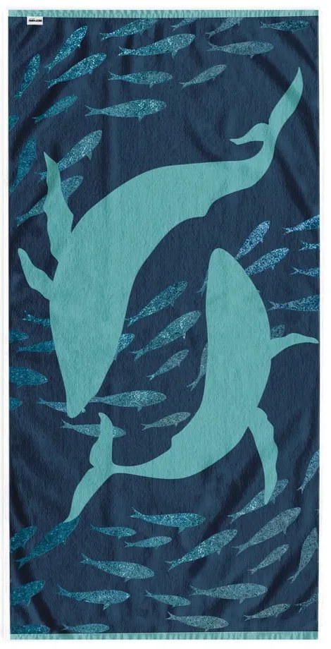 Modrá plážová osuška 90x180 cm Dolphin - DecoKing