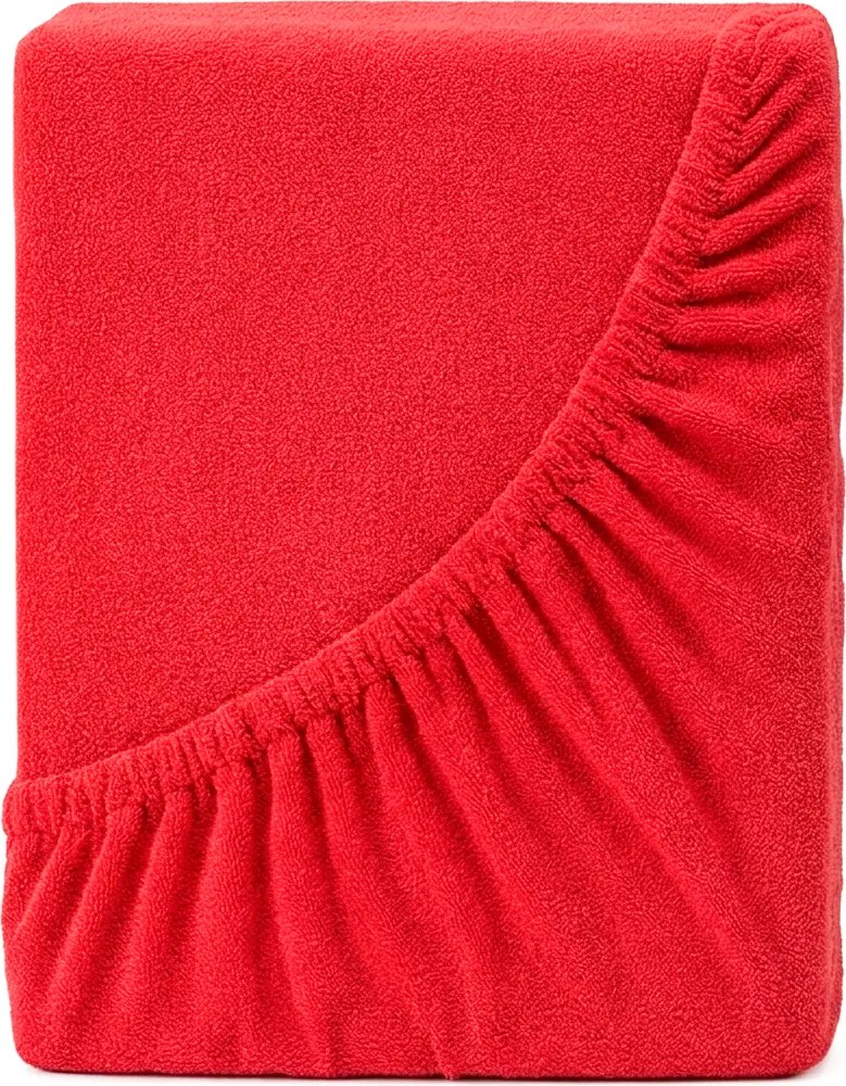 4Home froté prestieradlo IDEAL červená, 90–100 x 200 cm, 90–100 x 200 cm