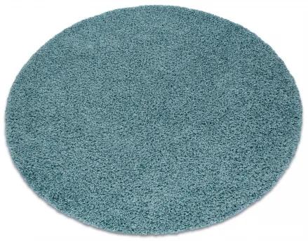 Okrúhly koberec SOFFI shaggy 5cm modrá Veľkosť: kruh 120 cm
