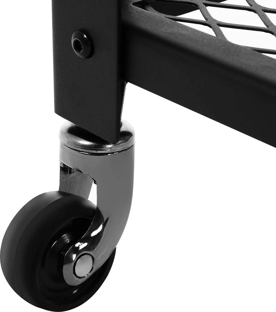 Odkladací stolík na kolieskach TAYLOR 60x40 cm, rustikálne hnedý