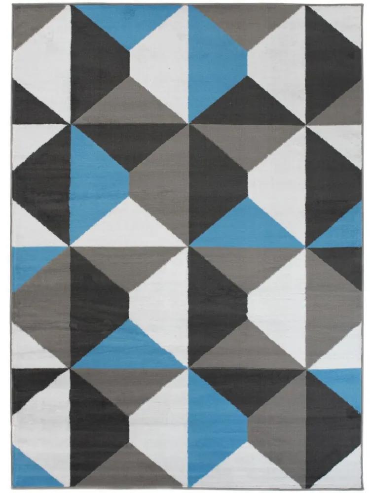 Kusový koberec PP Fino modrý 200x200cm