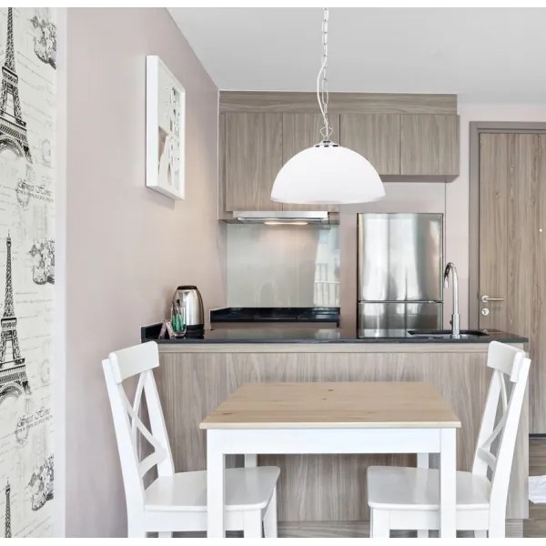 Luster na reťazi SUGAR 1xE27/60W/230V biela