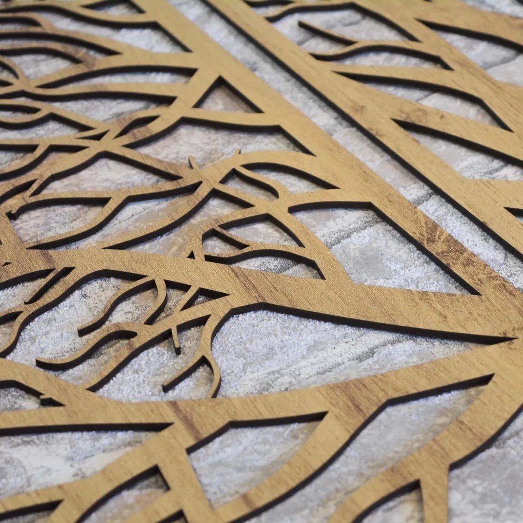 DUBLEZ | Viacdielny obraz na stenu - Strom z dreva