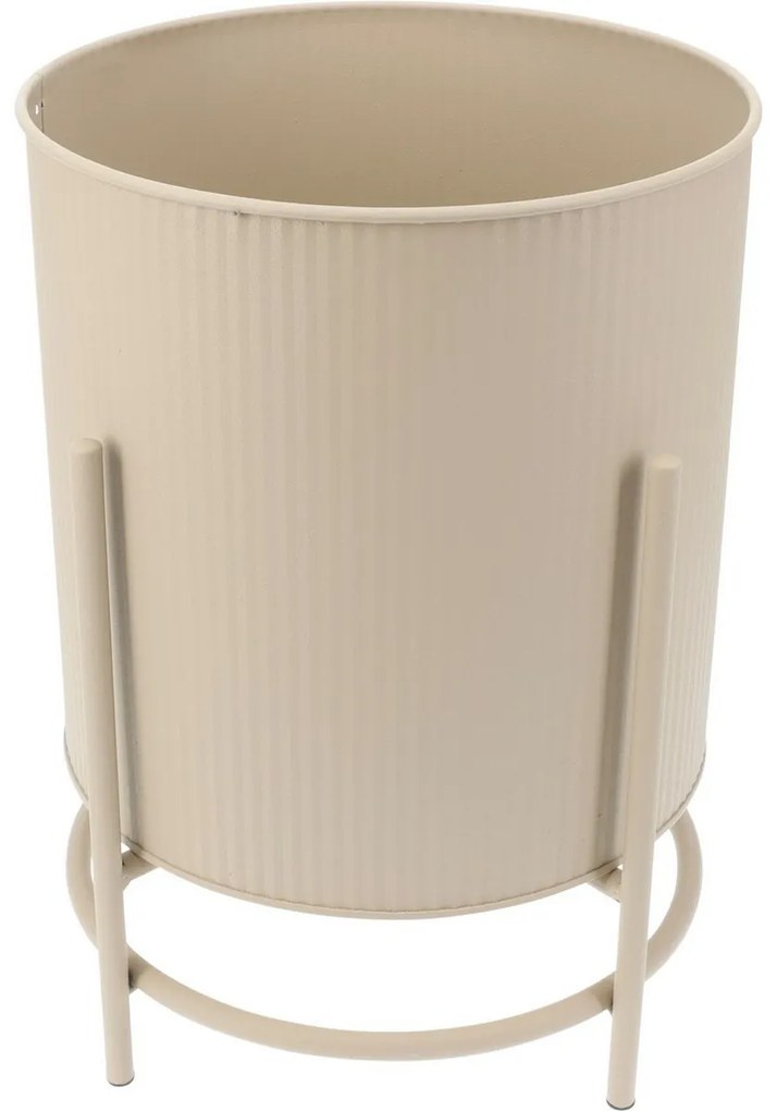 Súprava kovových stojanov na kvety Celano béžová, 2 ks