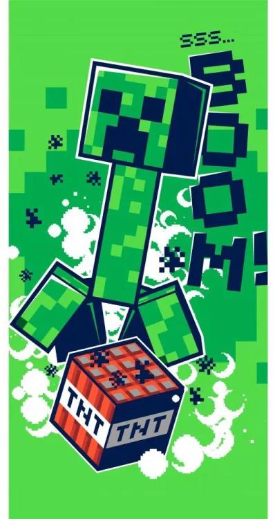 Jerry Fabrics Detská osuška 70 × 140 cm ‒ Minecraft Boom