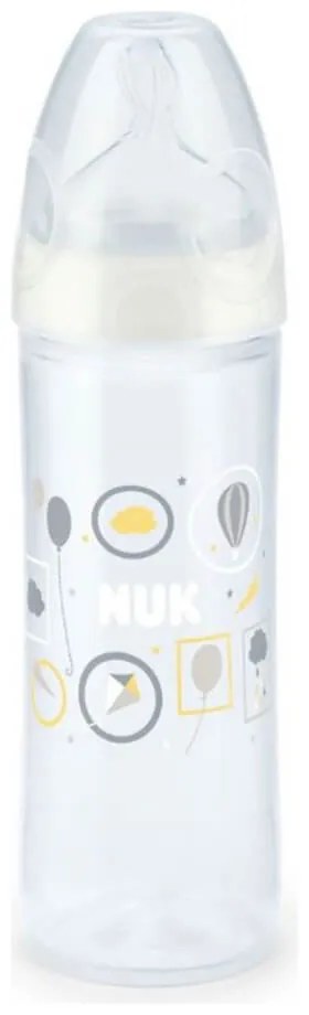 Dojčenská fľaša NUK LOVE 250 ml, 6-18 m biela