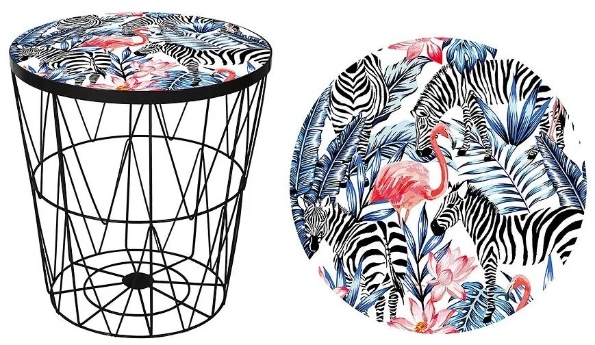 Konferenčný stolík Zebra čierny