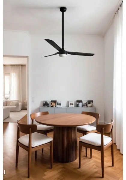 FARO 33815WT-21-LED Stmievateľný stropný ventilátor PUNT M LED/18W/230V, čierny, priemer 132 cm, WT + DO