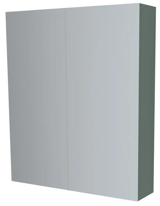Mereo, Mereo Kúpeľňová zrkadlová skrinka 80 cm, galerka, 2 x dvierka, Multidecor, Zelená Verde, MER-CN798G82ZEV1