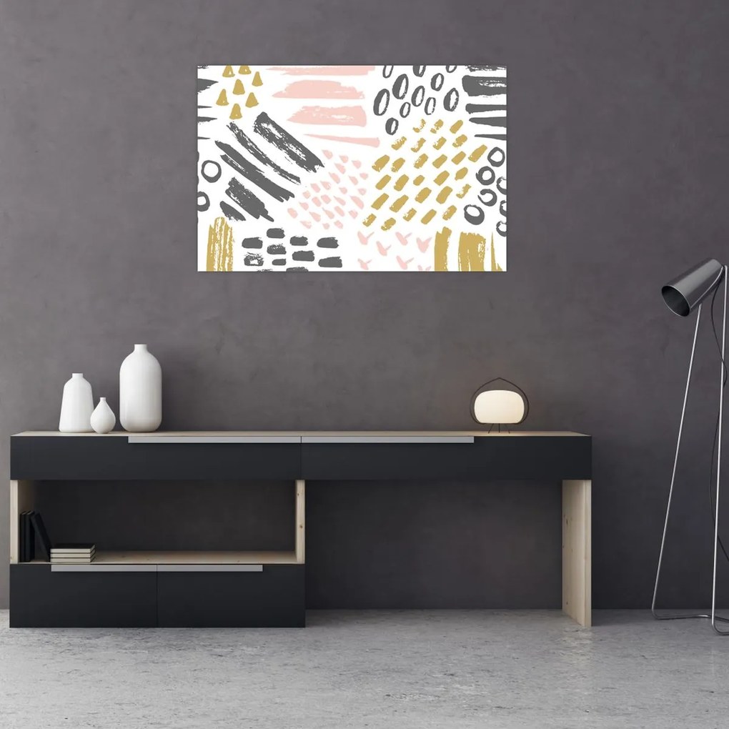Obraz - Abstraktné ťahy (90x60 cm)