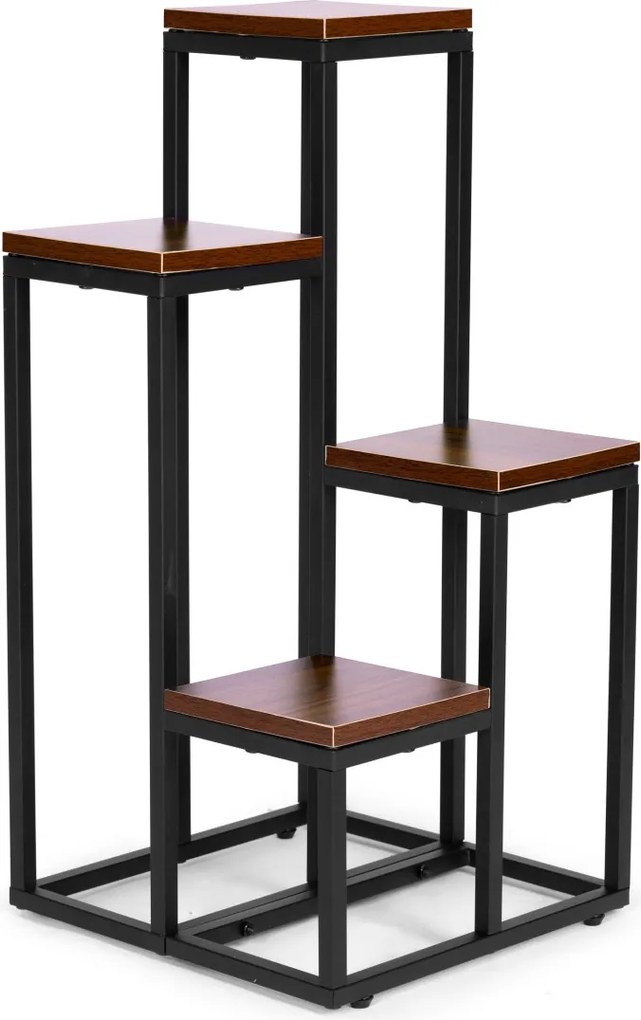 Stojan na kvety GEORGE tmavý orech