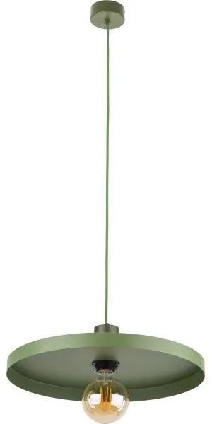 Luster na lanku SILA 1xE27/15W/230V pr. 40 cm zelená