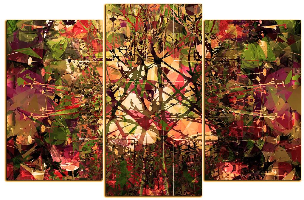 Obraz na plátne - Kvetinové grunge pozadia 1108FC (120x80 cm)
