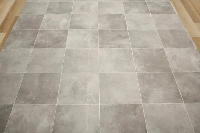 PVC podlaha Atlantic Zala 997M štvorcové dlaždice, sivá