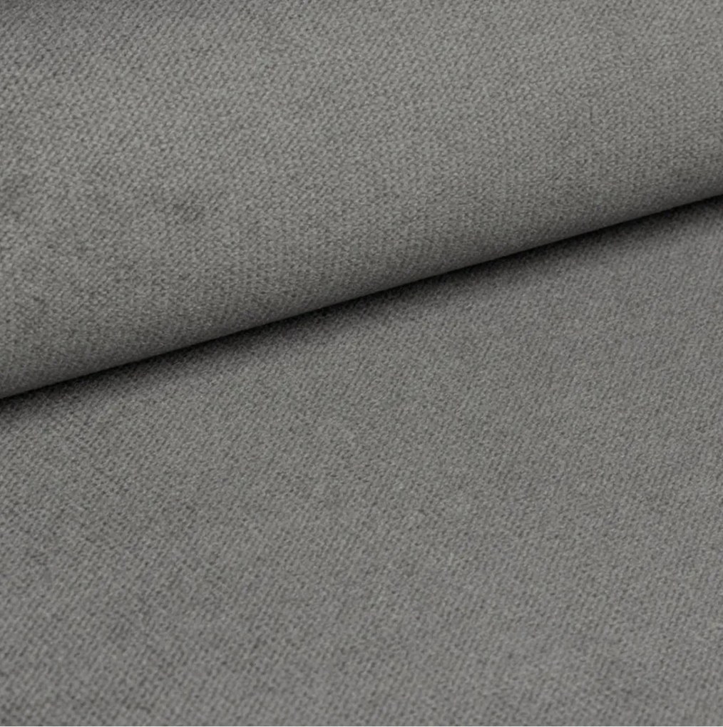 Čalúnená posteľ boxspring GLORIEN VELVET 180x200 cm sivá Matrac: Bonell pružinová matrac