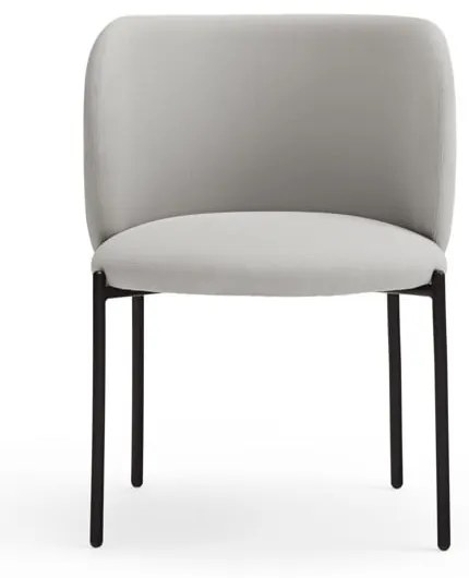 Svetlosivé čalúnené jedálenské kreslá v súprave 2 ks Mogi – Teulat