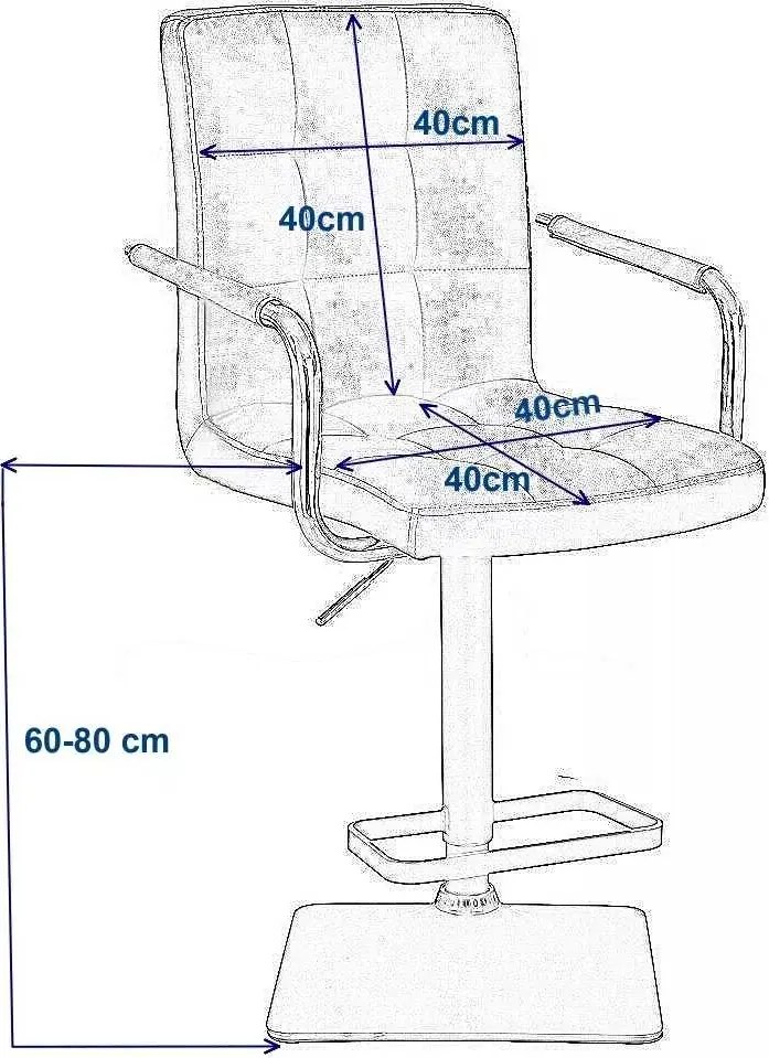 LuxuryForm DESIGN Barová stolička VERONA na čiernom tanieri - čierna